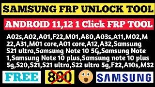 🔥ALL SAMSUNG FRP BYPASS TOOL 2022 🔐 | Just 1 Click Remove