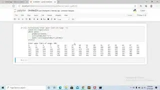 Python Program to Read Print Prime Numbers in a Range using Sieve of Eratosthenes