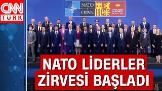 NATO Zirvesi'nde liderler aile fotoğrafı çektirdi!
