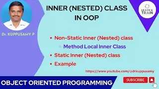 45 Method Local Inner Class  (Non-Static Nested Class) and Static Inner Class Example