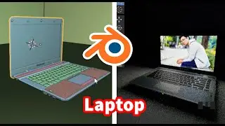 Make a Laptop in Blender | 3D laptop