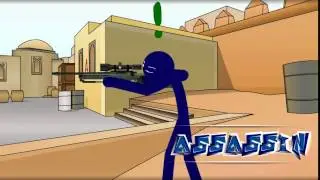 Мультик про Counter Strike на карте De dust2 HD