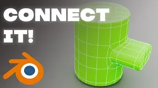 Secret way to 3d model connection of cylinder and cube in Blender #3dmodeling