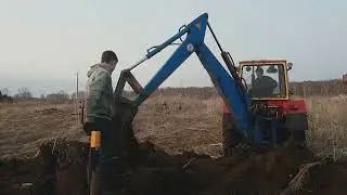 Весенний коп металла трактором ЮМЗ 2621 .15 апреля 2022 г.