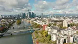 Aerial of the Skyline of Frankfurt | Stock Footage - Envato elements