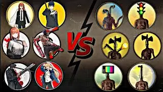 Chainsaw Man Team Vs Siren Head Team | Most Epic Video