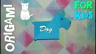 ORIGAMI DOG simple scheme for beginners and children