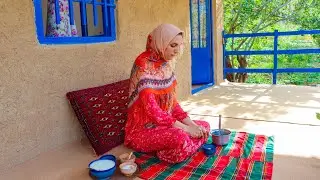 One Day in the Life of a Young Girl in an Iranian Village | Country Breakfast and Lunch