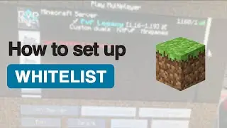 Minecraft How to Use the whitelist on your server - Full Guide