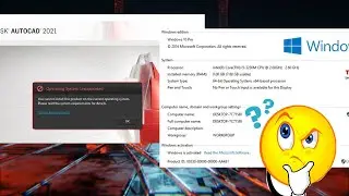 How to install & fix Autocad 2021 Operating system Unsupported