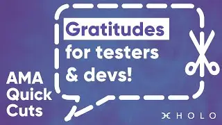 Gratitudes for testers & devs