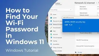 How to Find Your WiFi Password in Windows 11 | Free and Easy (Tutorial)