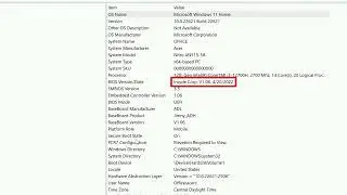 Cómo encontrar la versión de su BIOS en Windows 11