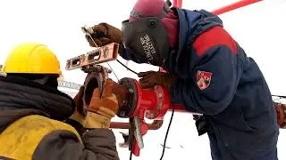 Сварка Фланца/ flange welding