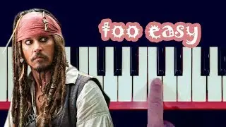 He's a Pirate - Pirates Of The Caribbean / one finger easy piano tutorial (melodica tutorial)