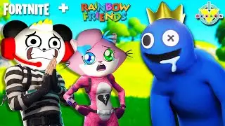 Fortnite Rainbow Friends with Combo Panda VS Alpha Lexa!!