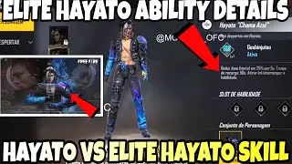 FREE FIRE ELITE HAYATO ABILITY || ELITE HAYATO FULL DETAILS || ELITE HAYATO SKILL