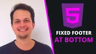 How to fix the page footer in the HTML