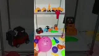 Balloons, contractor cars and colorful balls part 63 
