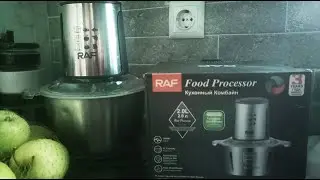 Food processor 2.0L 600W RAF R7019 7440. Full review: assembly and operation check.