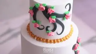 How to Make Easy Buttercream Rose Bud Cake