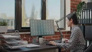 Close-Up of Person Analyzing Stock Market and Crypto Statistics on Computer in 4K