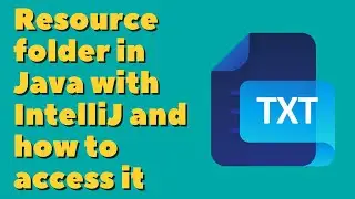 How to create a Resource folder in Java with IntelliJ and how to access it