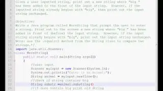 Exercise 5 Week 2 - Java Tutorials MoreString Strings Substring Methods