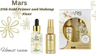 MARS PRIMER AND MAKEUP FIXER SPRAY COMBO REVIEW|MARS 24K GOLD 2 IN 1 FACE PRIMER AND MAKEUP SPRAY