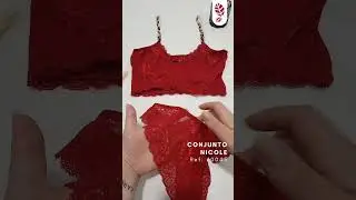 Conjunto sem Bojo Renda Nicole com Arco