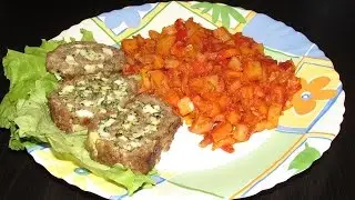 Мясной рулет из фарша с яйцом и свежей зеленью