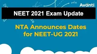 Latest NEET 2021 update -Exam Dates Announced - 