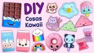 12 COSAS KAWAII PARA HACER EN CASA – ÚTILES ESCOLARES KAWAII: ARTESANÍA EN PAPEL Y MÁS 