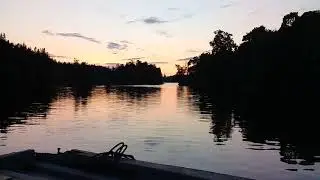 Закат на Валааме.