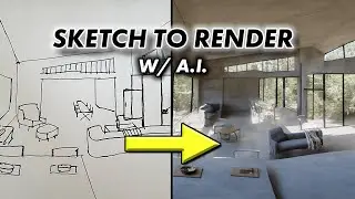 Create Realistic Renders From a Sketch Using A.I.