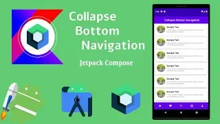 Collapse Bottom Navigation in Jetpack Compose | Android | Kotlin | Make it Easy