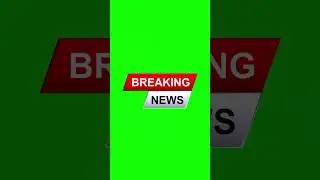 Breaking News Animation Template - Green Screen Intro Effect