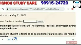 IGNOU RESULT KASA NIKALE. IGNOU RESULT LINK