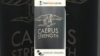 Laser Engraving a tumbler on the fiber laser - Shoreline Engraving