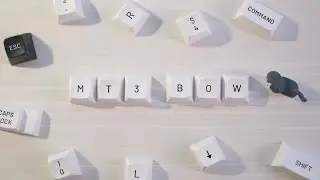 MT3 Black-on-White Keycap Set Unboxing & Typing Sounds on E7-V2, Bear65