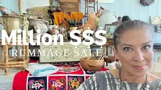 MAKING BIG MONEY $$, RESELLER VINTAGE HAUL, GIGANTIC RUMMAGE SALE IN MILLIONAIRE NEIGHBORHOOD!