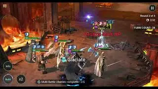 Fire Knight Hard 6 - Double Ally Attack w Stag Knight