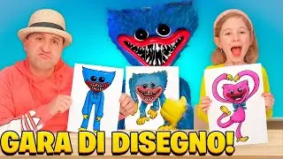 CHI DISEGNA  HUGGY WUGGY DI POPPY PLAYTIME PIÙ BELLO VINCE LA GARA DI DISEGNO! *challenge*