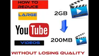 How To REDUCE  LARGE VIDEO FILE SIZE Without Losing Quality For Youtube  in Adobe Premiere Pro 2020