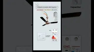 Ceiling Fan Connection With Capacitor    🔌🪛     Fan Regulator And Switch