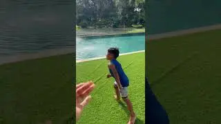 Mom catches son dancing in the rain then this happens #shorts
