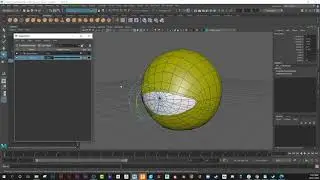 Eye Ball with a Blendshape WrapDeformer applied