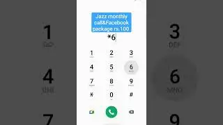Jazz monthly call&Facebook package Rs.100PKR🔥] what information #jazz