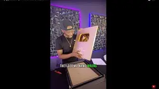 1 million subscribers youtube gold award plaque unboxing gone wrong..they got my name wrong??