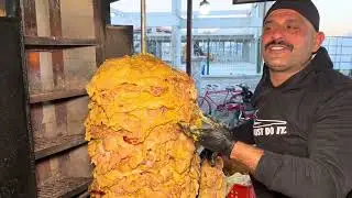 Türkiye’nin en fenomen dönercisi Günde 300 kg tavuk döner satıyor!!! #döner #tavukdöner #turkishfood